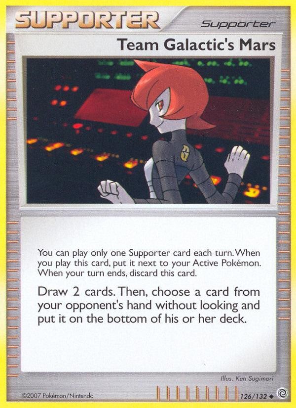 Pokemon Team Galactic's Mars (126/141) Secret Wonders LP REVERSE HOLO