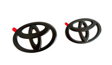 New Toyota 2025 Camry Matte Blackout Front Rear Emblem Overlays Kit Fit Oem
