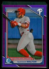 TayShaun Walton 2024 Bowman #BCP-113 Chrome Prospects Purple Refractors /250