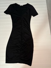 Zara Black Ruched Dress Small