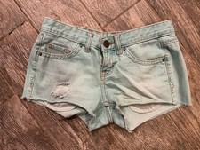 mossimo supply co Women's Jean Shorts Blue Size 5, Fit 6. Cutoffs