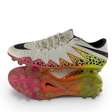 Botines de fútbol/fútbol Nike Hypervenom Phinish AG Elite US7.5 UK6.5 blancos para hombre
