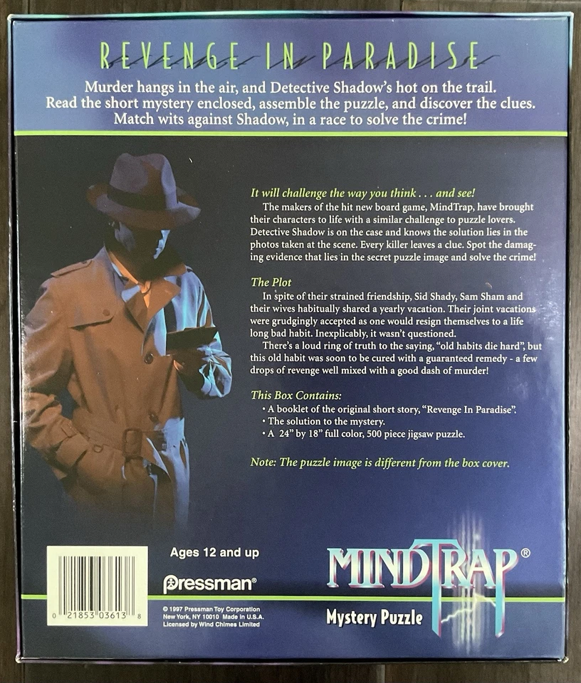 MINDTRAP: VENGANZA EN EL PARAÍSO 500 PIEZAS MISTERIO ROMPECABEZAS Foto 2 de 2