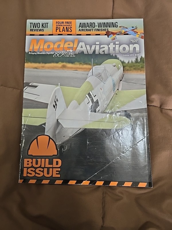 Model Aviation Magazine October 2016 Build Issue Kit Plans Aircraft Finishes