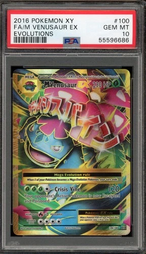 Pokemon M Venusaur EX XY Evolutions Full Art #100 PSA 10 Gem Mint