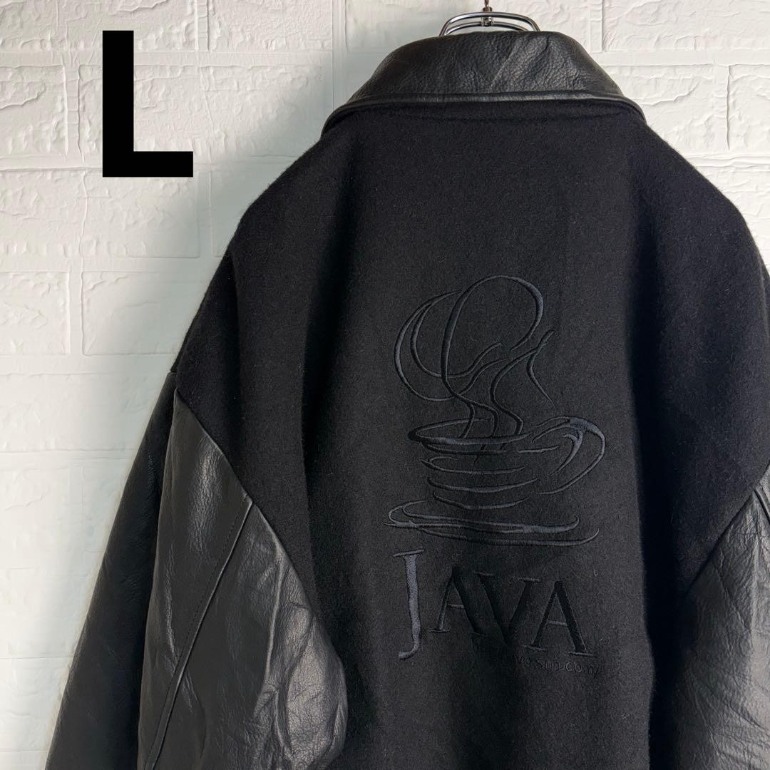 [Super Rare] CPS 90s JAVA Leather Stadium Jacket … - image 1