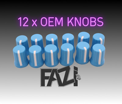 12 x BLAUE OEM KNÖPFE DJ MXER PIONEER DJM 500 600 800 RX 2 3 DENON TRAKTOR AKAI