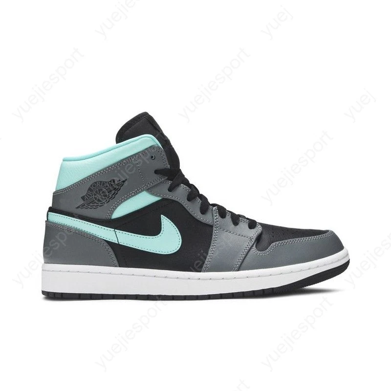 Jordan 1 Mid Grey Aqua for Sale | Authenticity Guaranteed | eBay