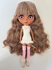 Factory Blythe Doll Matte Face Long Wavy Hair Fully Styled – No Custom Needed