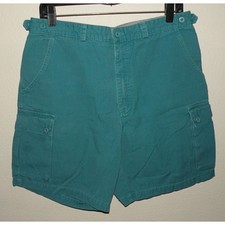 Vintage 90 s Columbia Men s 34 Cargo Shorts Turquoise Blue 100 Cotton