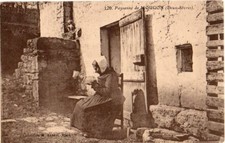 79 CPA ANIMEE DEBUT 1900  PAYSANNE DE MOUGON