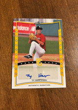 Ty Harpenau 2014 Leaf Perfect Game Gold Auto A-TH1 Red Raiders Braves /50