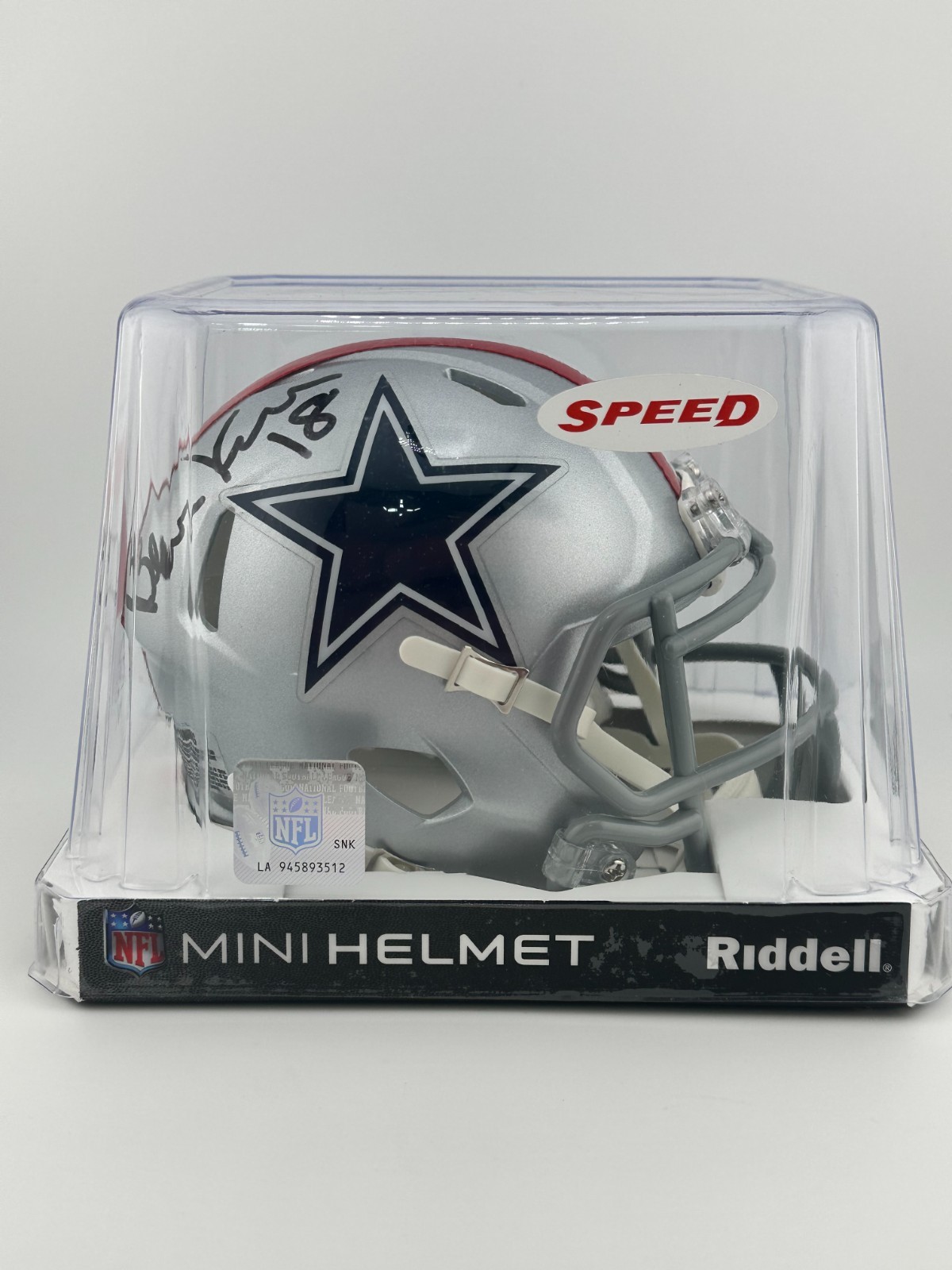 Bernie Kosar Autographed Signed Dallas Cowboys Cowboys Speed Mini Helmet JSA Authenticated 