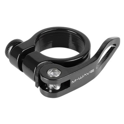 M-Wave Sitzrohrklemme/Sattelklemme, 34,9 mm, Schnellspannvorrichtung, schwarz