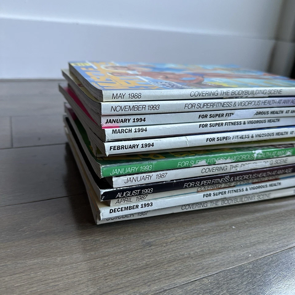 Vintage 80s 90s Lot (12) Muscle & Fitness Bodybuilding Gym Mr. Olympia Magazines - Image 3 of 4