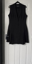 Boohoo Plus Pleated Blazer Skater Dress Size 16 New With Tags