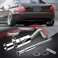 For 93-97 Honda Del Sol Eg Eh6 4 Rolled Tip Muffler Catback Exhaust System Kit
