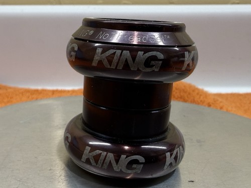 Chris King 1 1/8" Threadless Headset NoThreadset Black no scuff washer topcap