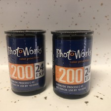 PHOTOWORKS 35mm DX COLOR PRINT ISO 200 FILM 24 EXP 2002 Sealed Canister VINTAGE