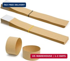 120 PCS Blank Kraft Currency Straps Self Adhesive Money Bands Bill Wrappers