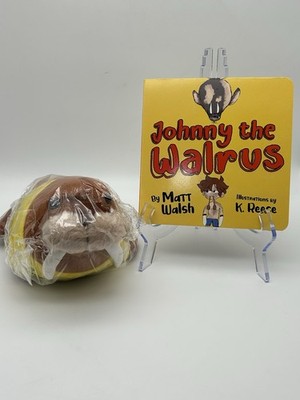 JOHNNY THE WALRUS By Matt Walsh & K. Reece with Companion Walrus Plush Set NEW
