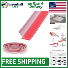Transparent Waterproof Shower Barrier - 39-Inch Silicone Water Stopper Guard