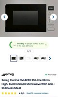 Smeg Microwave And Grill. 'COLLECTION FROM SELLERS ADDRESS ONLY' POSTAGE N/A 