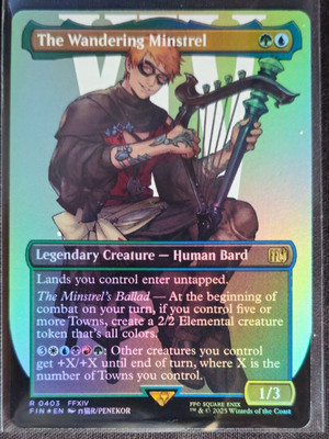 MTG Magic the Gathering Final Fantasy The Wandering Minstrel R 0403 (Foil)