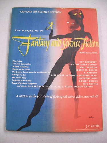 THE SCARCE 2ND ISSUE OF "MAGAZINE OF FANTASY & SF" WIN/50! VG! RAY BRADBURY! - Imagen 1 de 4