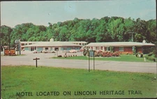 Tell City Indiana IN Lincoln Trail Motel and Restaurant Chrome UNP Postcard