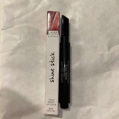 Laura Geller SHINE STICK LIPPENSTIFT ~ FARBTON ~ STRAHLENDES ROT ~ VERPACKT