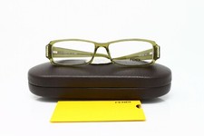 Fendi F850R 662 Women's Rectangular Eyeglasses Crystal Green 51mm New Authentic