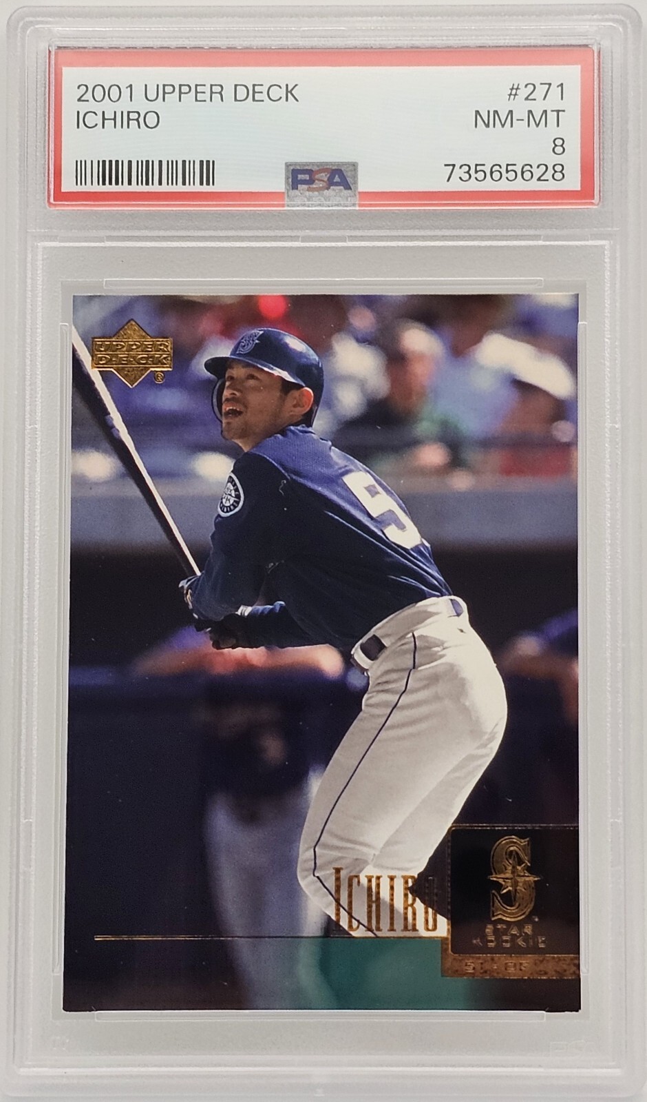 2001 Upper Deck Ichiro Star Rookie #271 PSA NM-MT 8