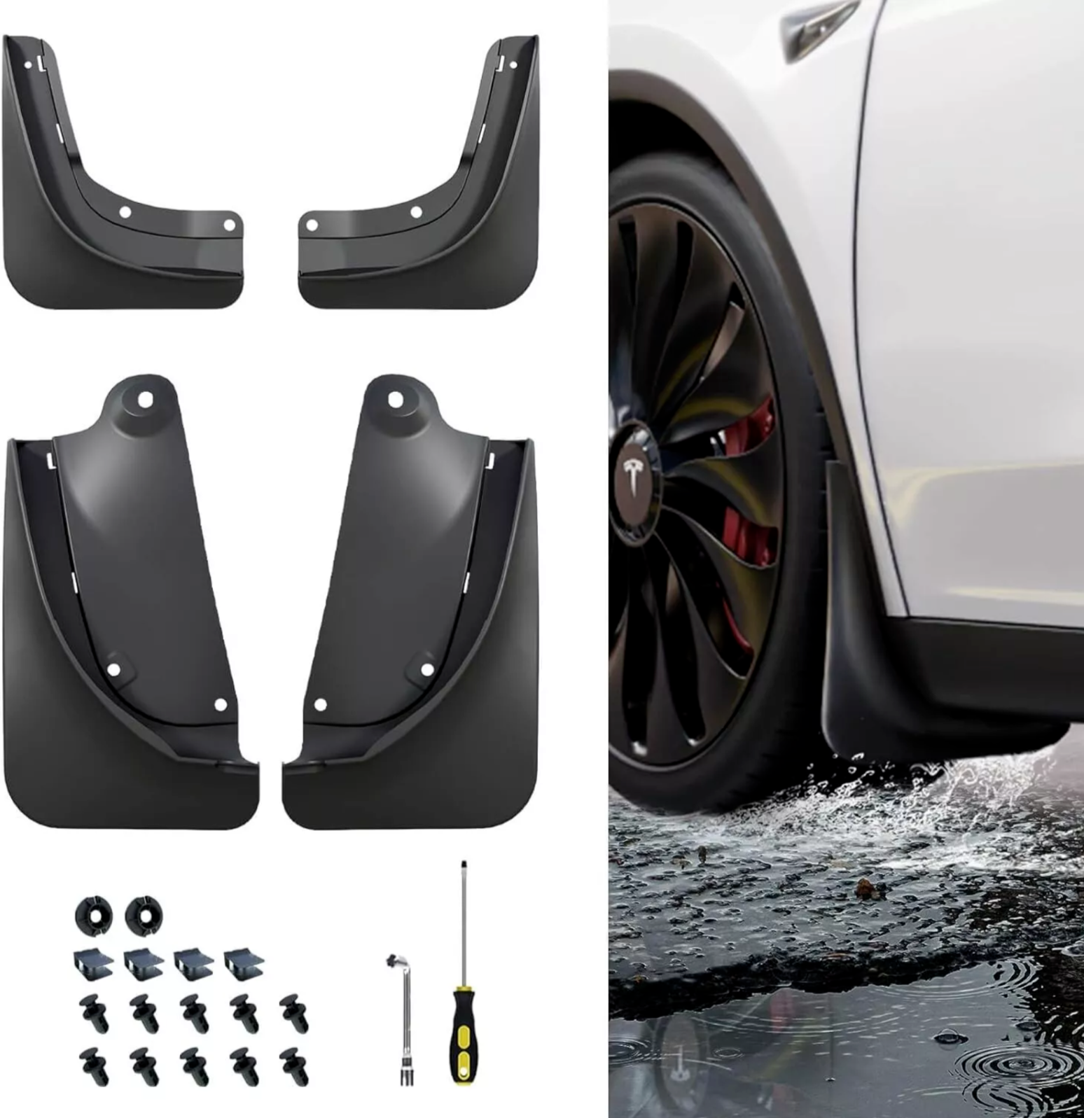 Tesla Model Y Mud Flaps Wigoo 2024 Splash Guard Accessories | OPEN BOX-image