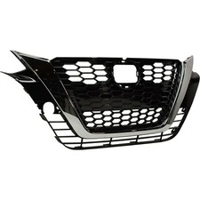 2019 2021 NISSAN ALTIMA FRONT GRILLE PAINTED BLACK CHROME MOULDING WITH CAMERA