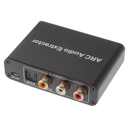 Audio Channel Extractor 3.5mm Output 5.1 Channel HDMI ARC Audio Extractor Adapter Converter ...