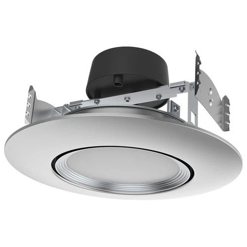 Satco S11858 10.5W LED Direct Wire Downlight Gimbaled 120V CCT Brushed Nickel - Picture 1 of 9