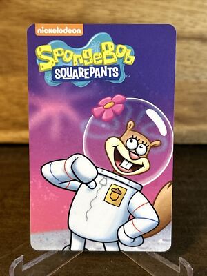 Spongebob Squarepants Arcade Coin Pusher Trading Card SANDY CHEEKS No Barcode