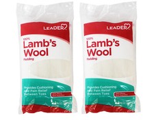 Leader 100 Lambs Wool Padding, Provides Cushioning Between Toes 3/8 oz , 2 Pack
