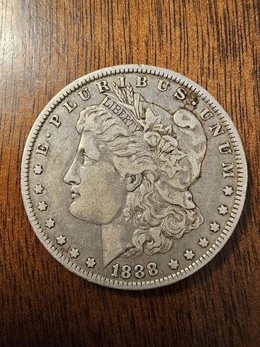 1888-O Morgan Silver Dollar VAM 17 Oval O Near Date VF