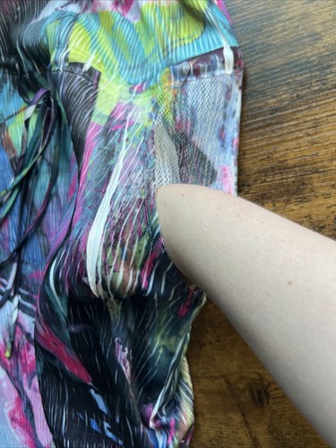 Abito senza maniche Komarov Artsy Tie Dye multi collo a V cravatta senza maniche - taglia S - Foto 9 di 12