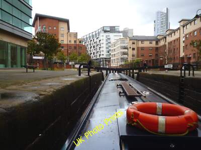 Foto 6x4 Rochdale Kanal: Blick von Tib Lock No 89 Manchester c2015