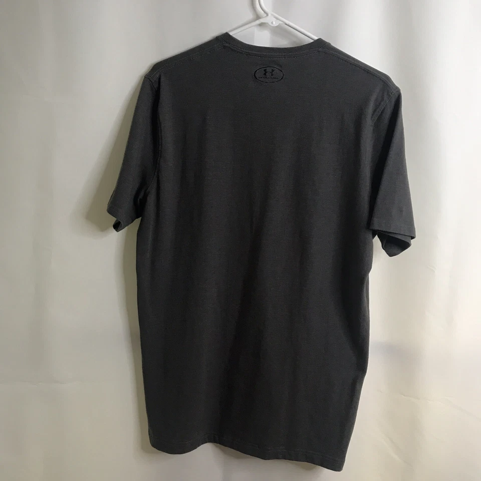 Camiseta Under Armour Youth MD Gris Plata HeatGear Ajustada Niñas Niños Logo Foto 4 de 4