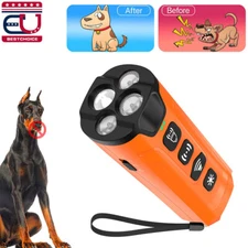 Ultrasonic Anti-Dog Bark Deterrent Device Stop Barking Repeller 4 Mode with LED