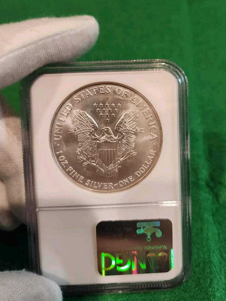 MS69 KEY DATE! 1996 American Silver Eagle SPOT FREE! LOW MINTAGE! Free SHIPPING! - Image 3 of 4
