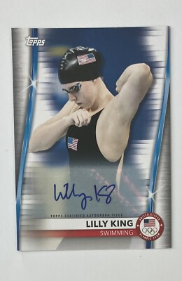 2021 Topps US Olympic Team Lilly King Autographed Card 140/200 Swimming