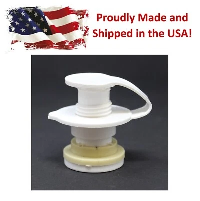 White Cooler Drain Plug Assembly for Coleman Xtreme Coolers -1.5" Shaft Length