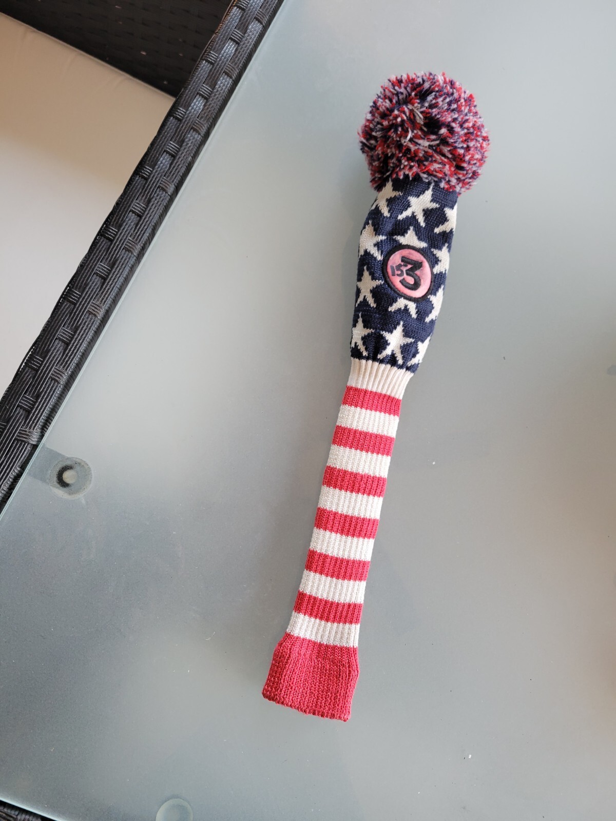 GOLF USA HYBRID RESCUE HEADCOVER Pom Pom Knit Head Cover eBay