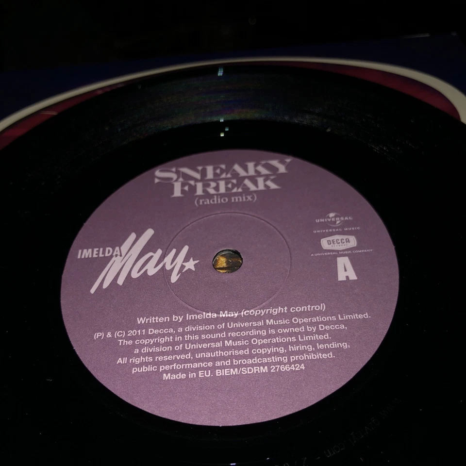 Imelda May ( Sneaky Freak ) UK 7"  Mint vinyl single record 45rpm 2011 New - Image 3 of 4