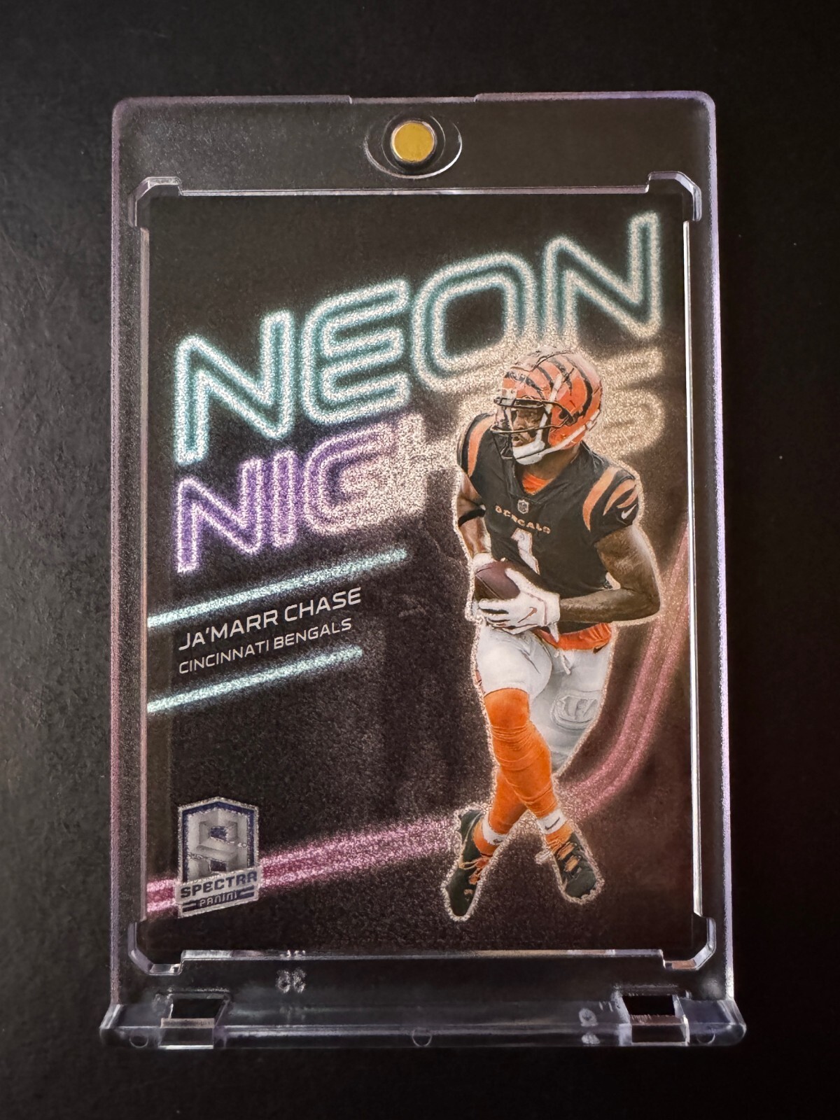 2023 Spectra Ja'Marr Chase Neon Nights Prizm #NN-JC Bengals Case Hit SSP